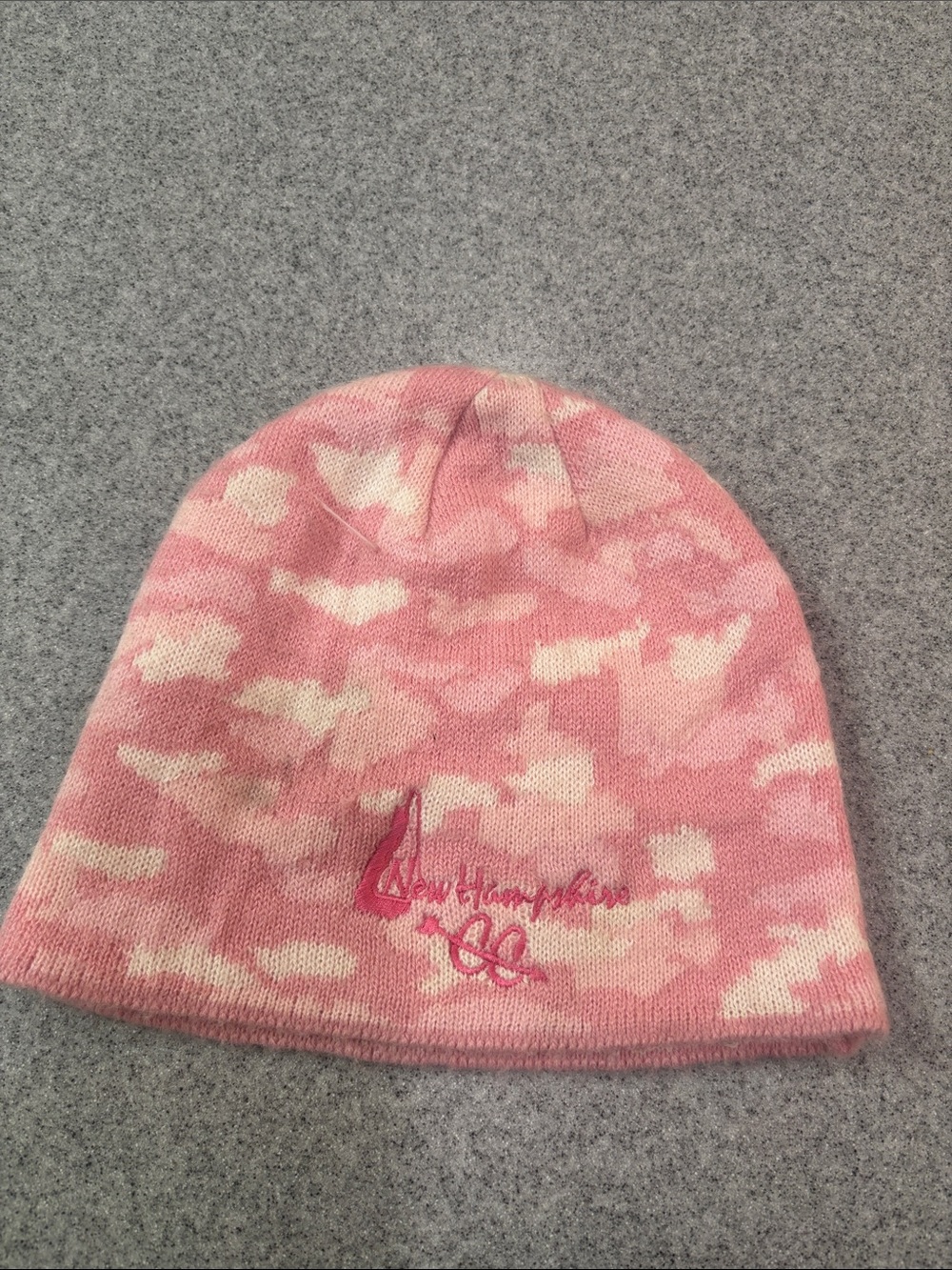 NH Cross Country Pink Camouflage Knit Beanie